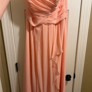 Elegant Peach Evening Gown